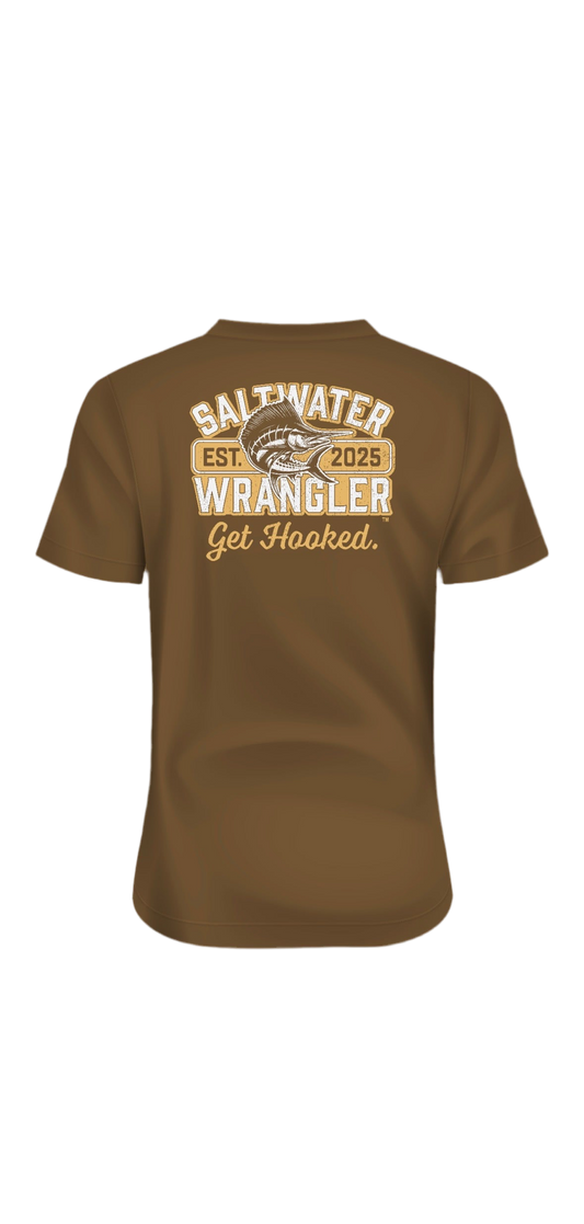 Original Saltwater Wrangler Fishing Tee