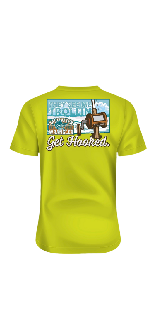 Saltwater Wrangler “TROLLIN” Fishing Tee